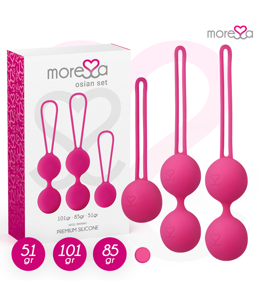 MORESSA - OSIAN SET PREMIUM SILICONE PINK (Osian One - 51 g | Osian Two - 101 g | Osian Three 85 g)