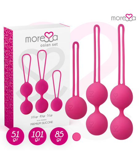 MORESSA - OSIAN SET PREMIUM SILIKON ROSA (Osian One - 51 g | Osian Two - 101 g | Osian Three 85 g)