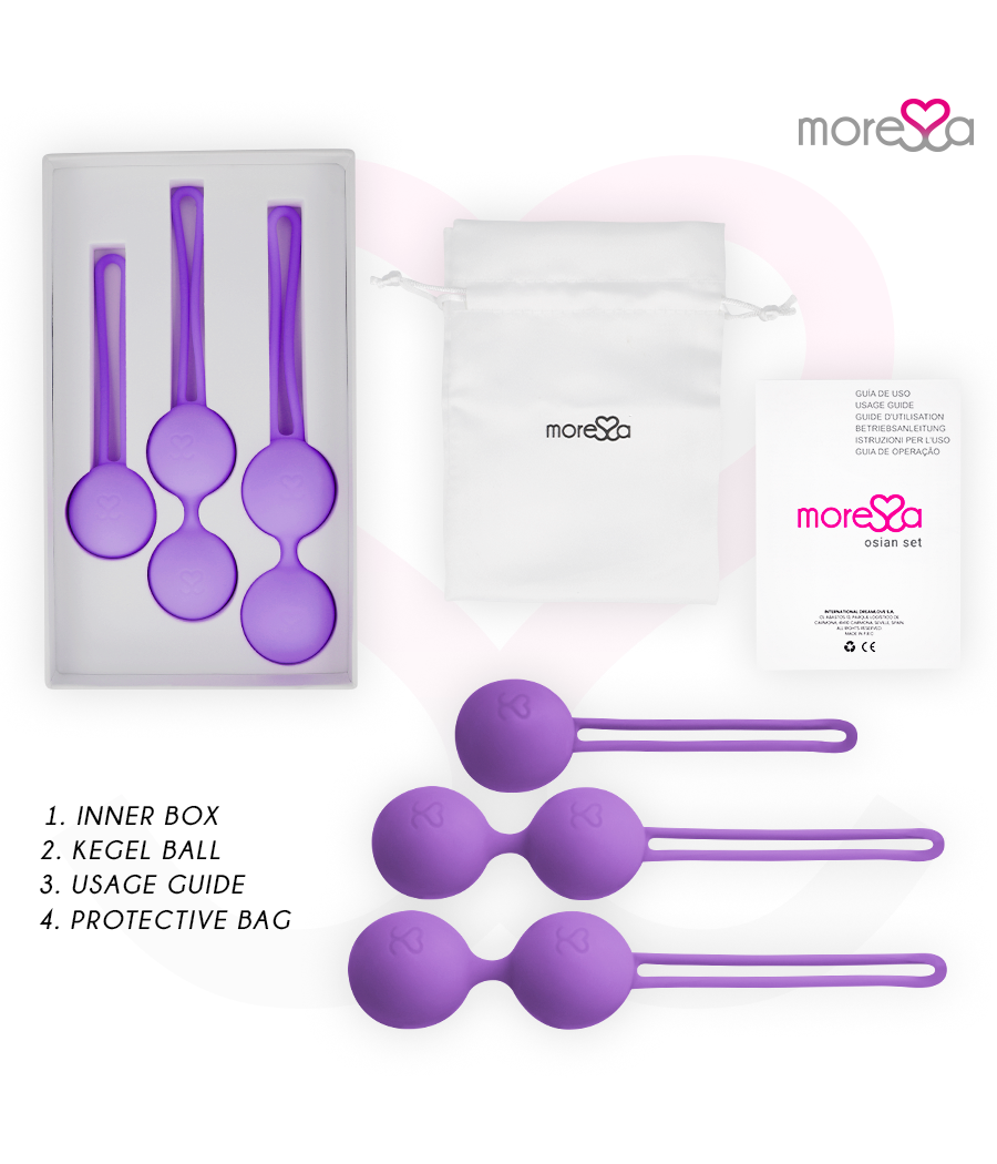 MORESSA - OSIAN SET PREMIUM LILA SILIKON