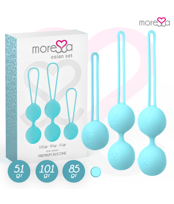 MORESSA - CONJUNTO OSIAN SILICONE PREMIUM TURQUESA