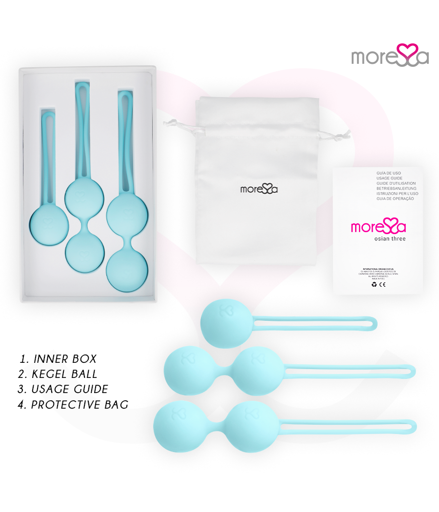 MORESSA - ENSEMBLE OSIAN SILICONE TURQUOISE PREMIUM