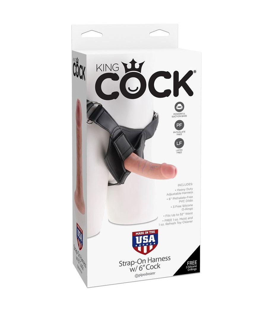 KING COCK HARNAIS AVEC PÉNIS RÉALISTE 15,20 CM