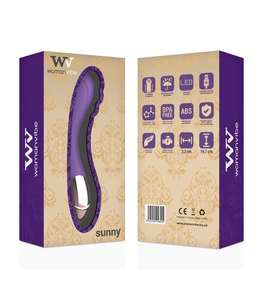 WOMANVIBE - VIBRATEUR RECHARGEABLE EN SILICONE SUNNY