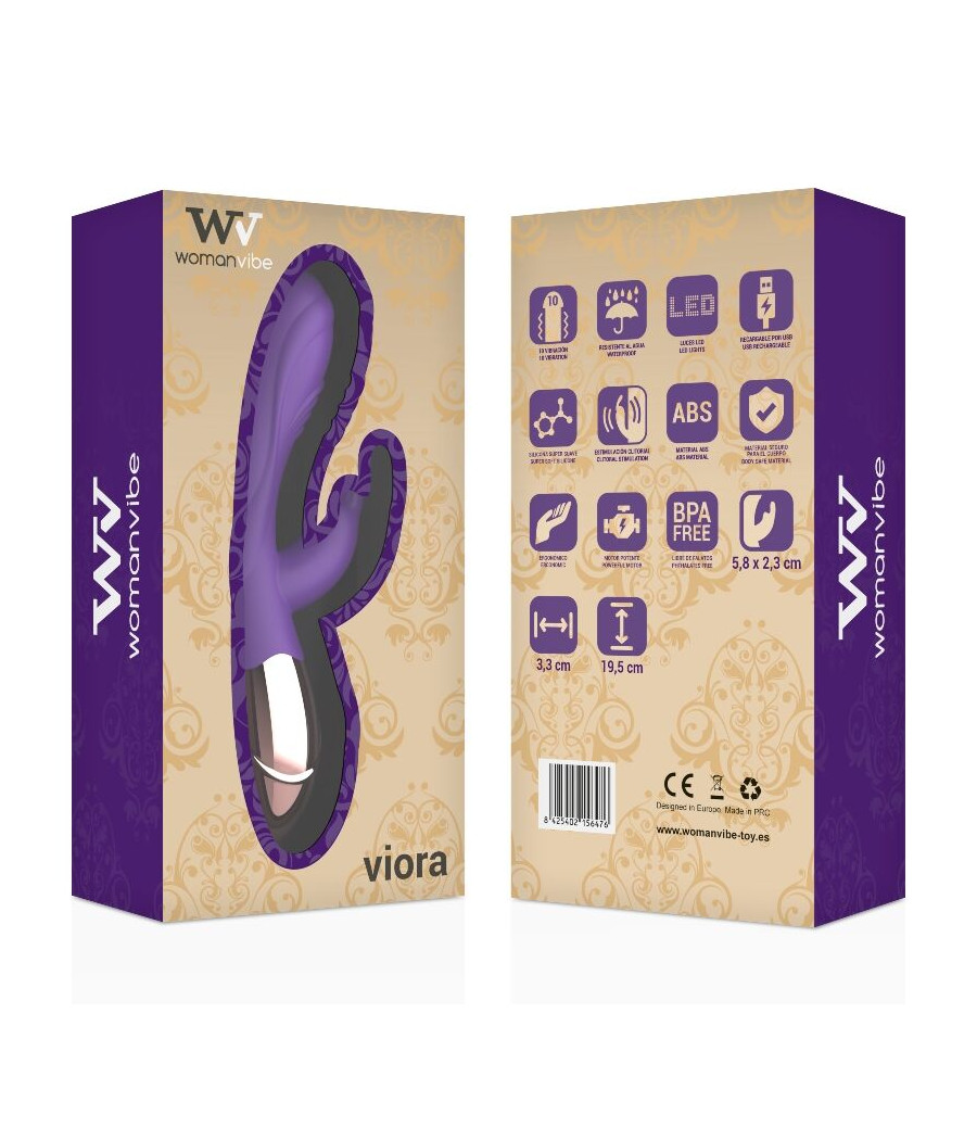 WOMANVIBE - VIORA SILICONE RECHARGEABLE VIBRATOR