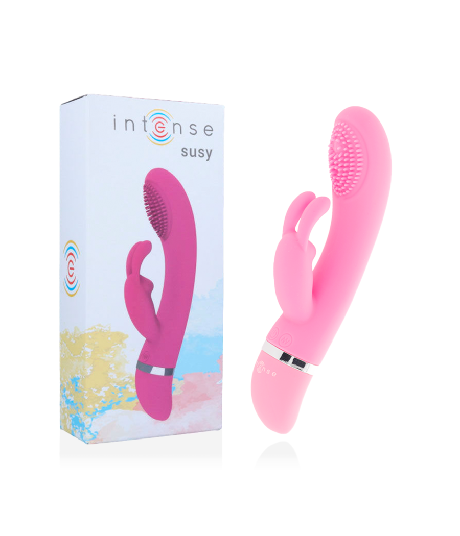 INTENSE - VIBRATORE OSCILLANTE SUSY IN SILICONE ROSA CONIGLIO