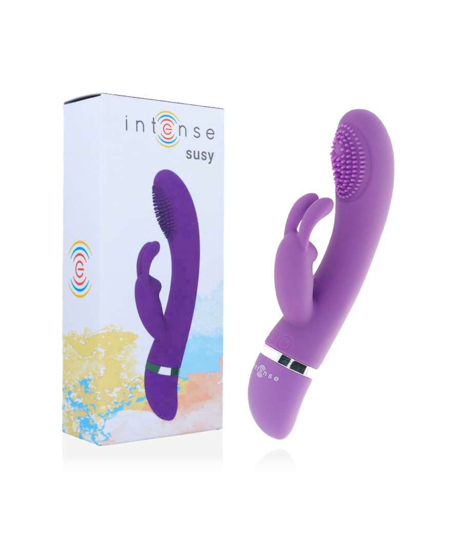 INTENSE - SUSY SILICONE RABBIT LILAC OSCILLATING VIBRATOR