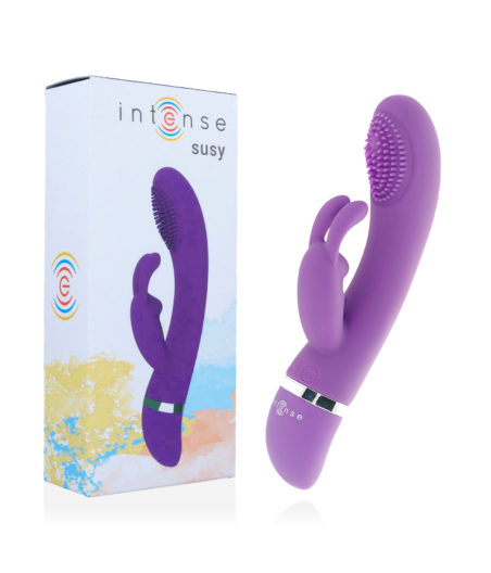 INTENSE - SUSY VIBRADOR OSCILANTE SILICONA RABBIT LILA