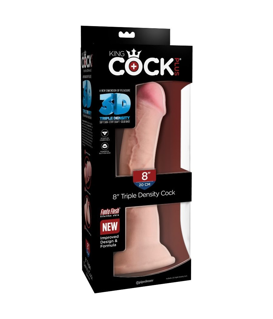 KING COCK - GODE TRIPLE DENSITÉ 21.6 CM