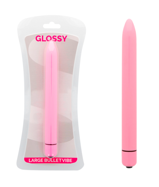 GLOSSY - SLIM VIBRADOR ROSA