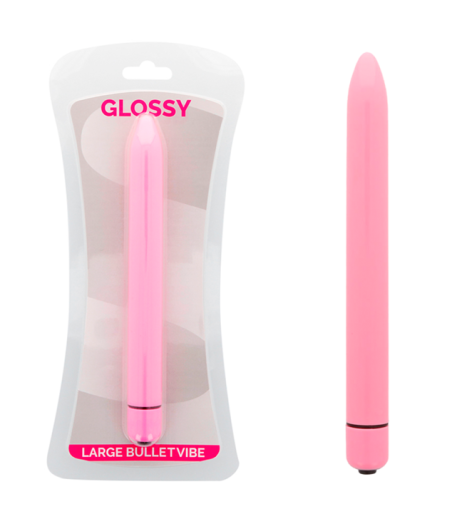 GLOSSY SLIM - VIBRATOR ROSA