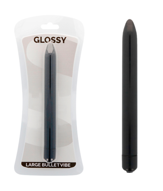 GLOSSY - VIBRATORE SLIM NERO
