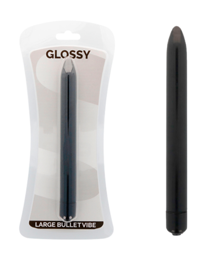 GLOSSY - SCHLANKER VIBRATOR SCHWARZ