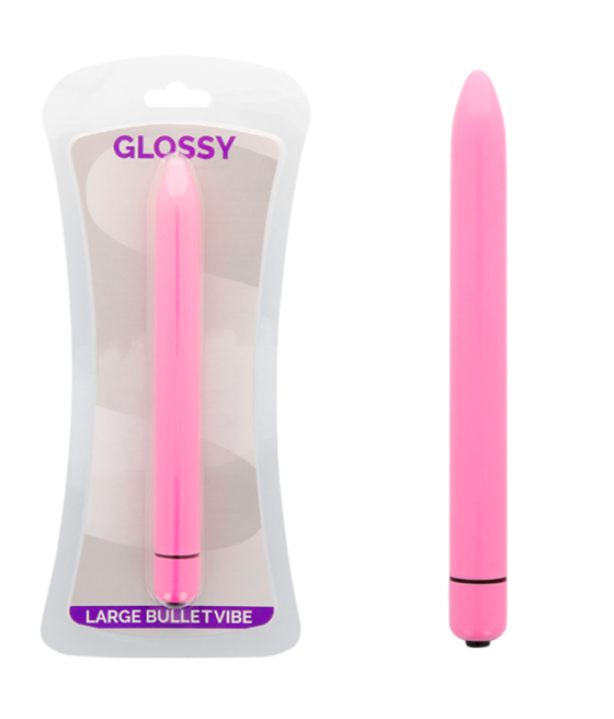 GLOSSY - SLIM VIBRADOR ROSA INTENSO