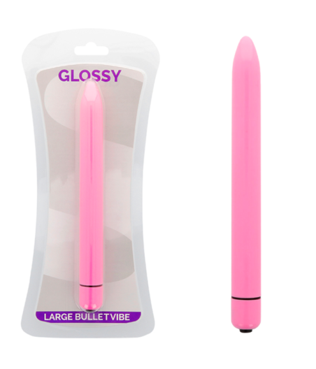 GLOSSY - SCHLANKER VIBRATOR DEEP ROSE