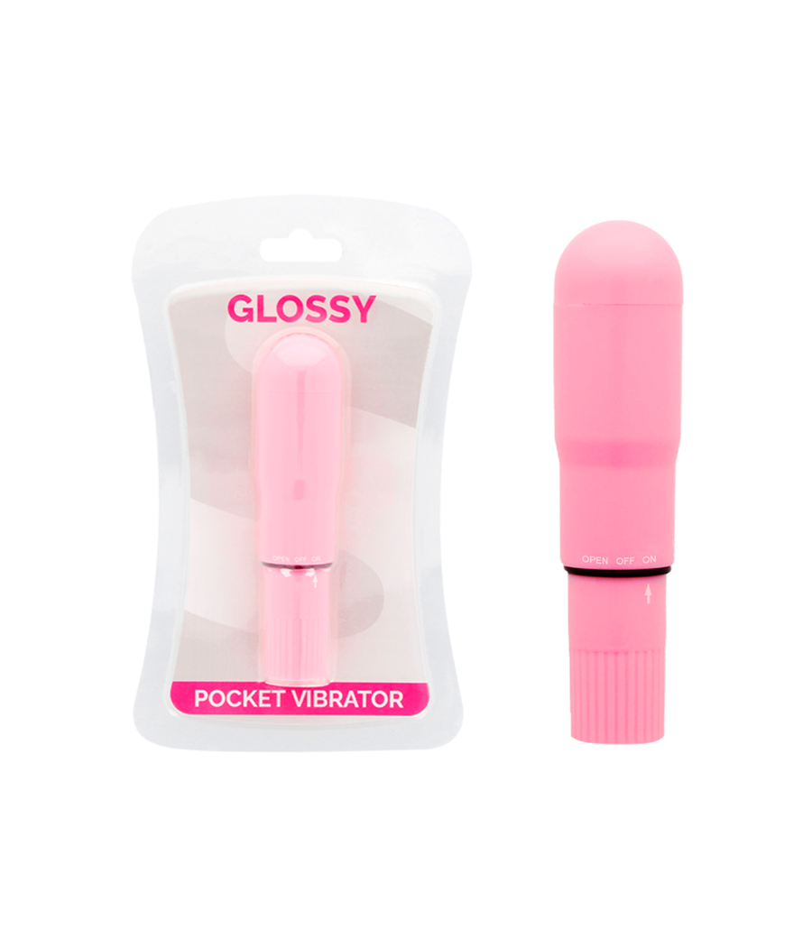 GLOSSY - POCKET VIBRATOR PINK