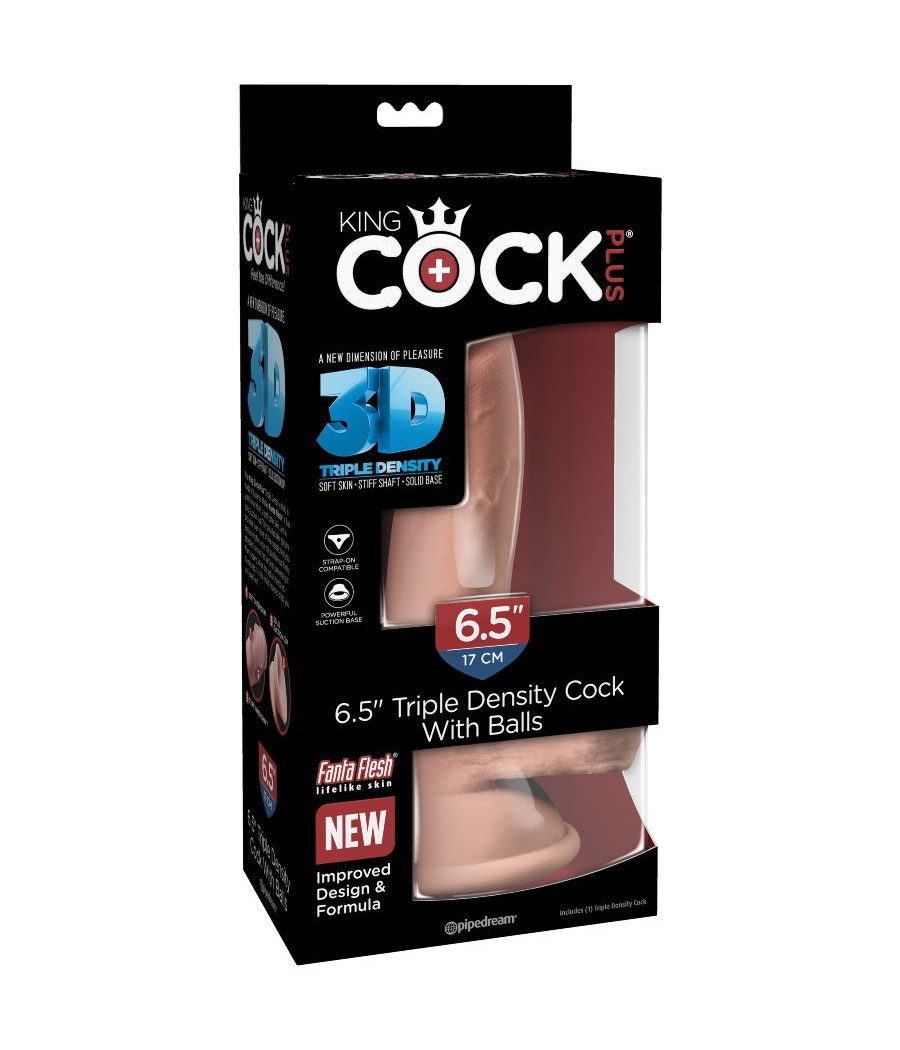 KING COCK - DREIFACHER DICHTEHAHN 14 CM