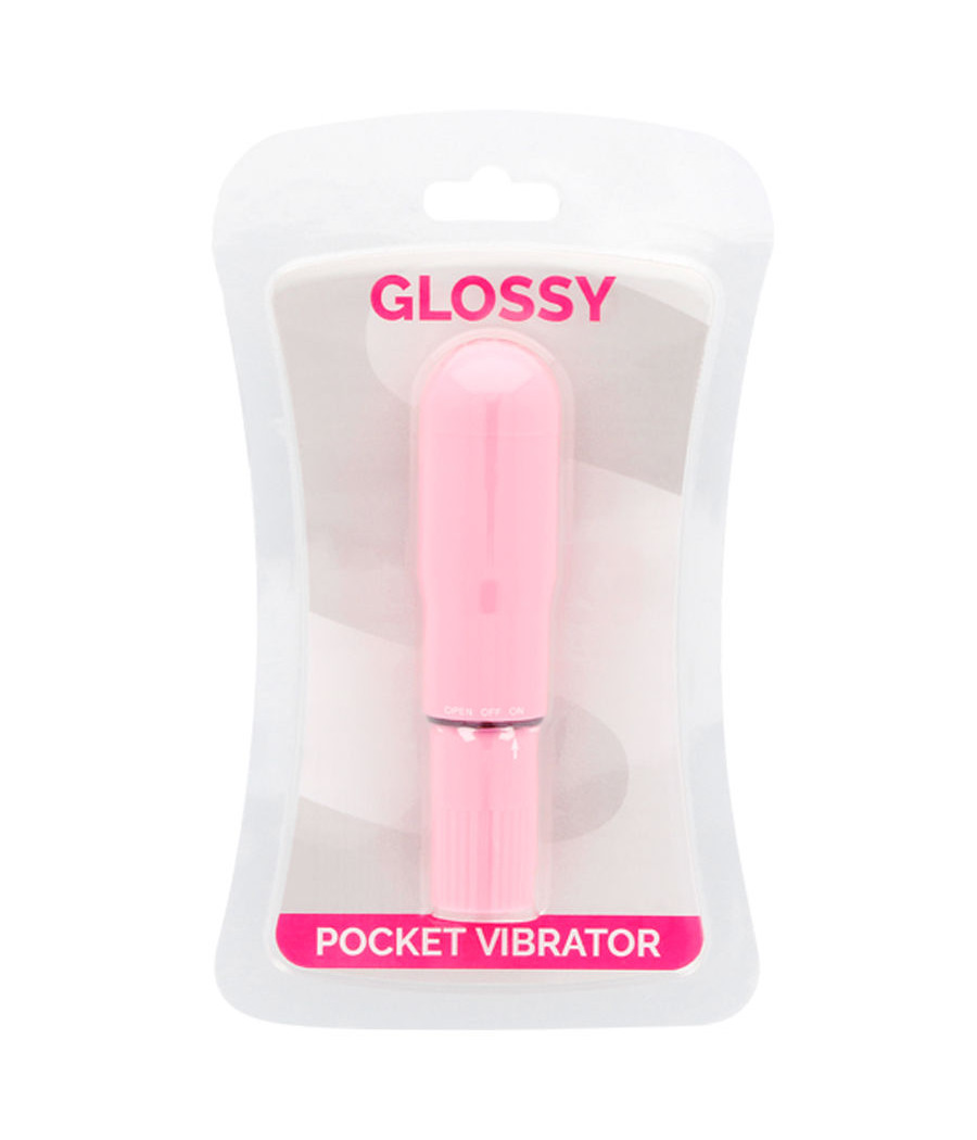 GLOSSY - POCKET VIBRATOR PINK