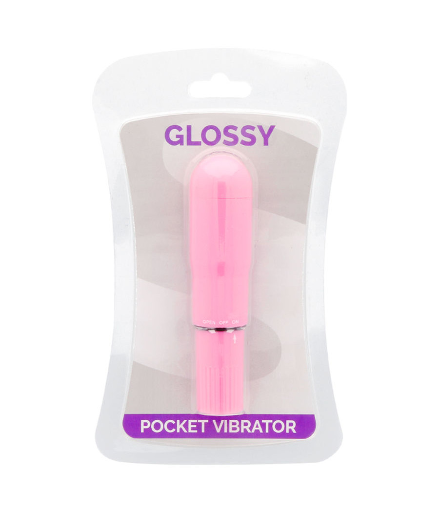 GLOSSY - POCKET VIBRATOR DEEP ROSE