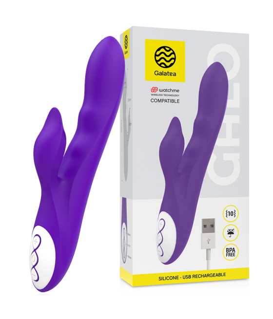 GALATEA - GALO VIBRADOR LILA + MANDO CONTROL REMOTO WATCHME