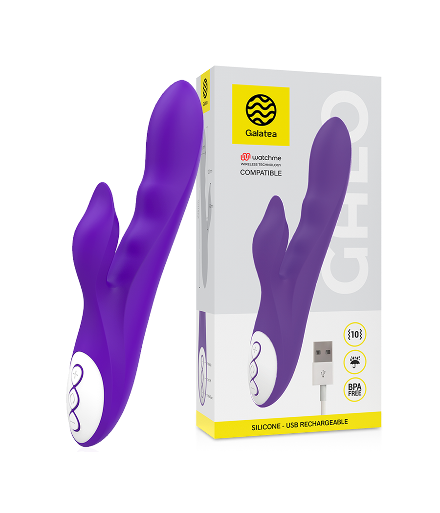 GALATEA - GALO VIBRADOR LILA + MANDO CONTROL REMOTO WATCHME