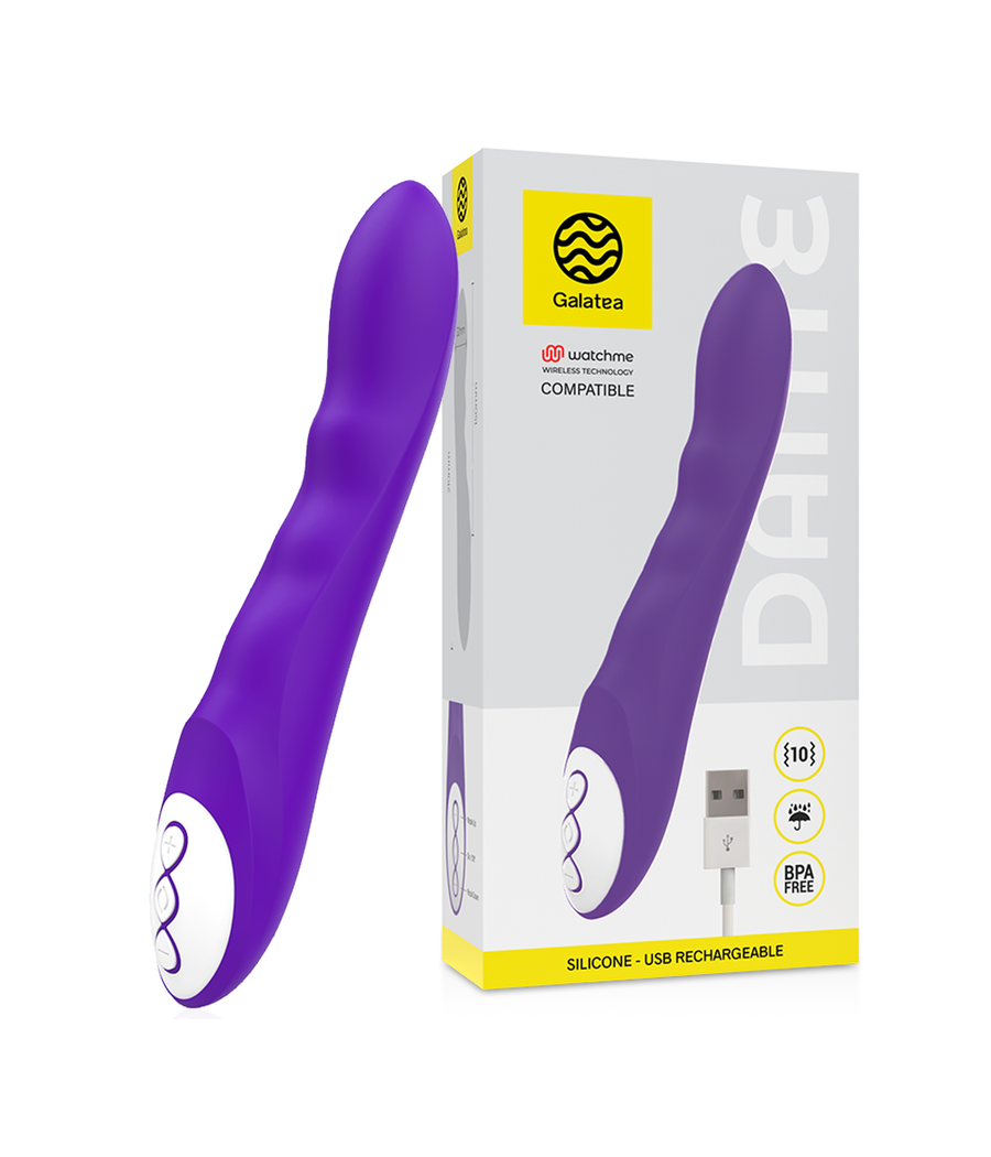 GALATEA - DANTE PURPLE VIBRATOR + WATCHME REMOTE CONTROL