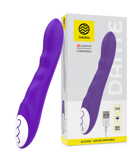 GALATEA - DANTE VIBROMASSEUR VIOLET + TÉLÉCOMMANDE WATCHME