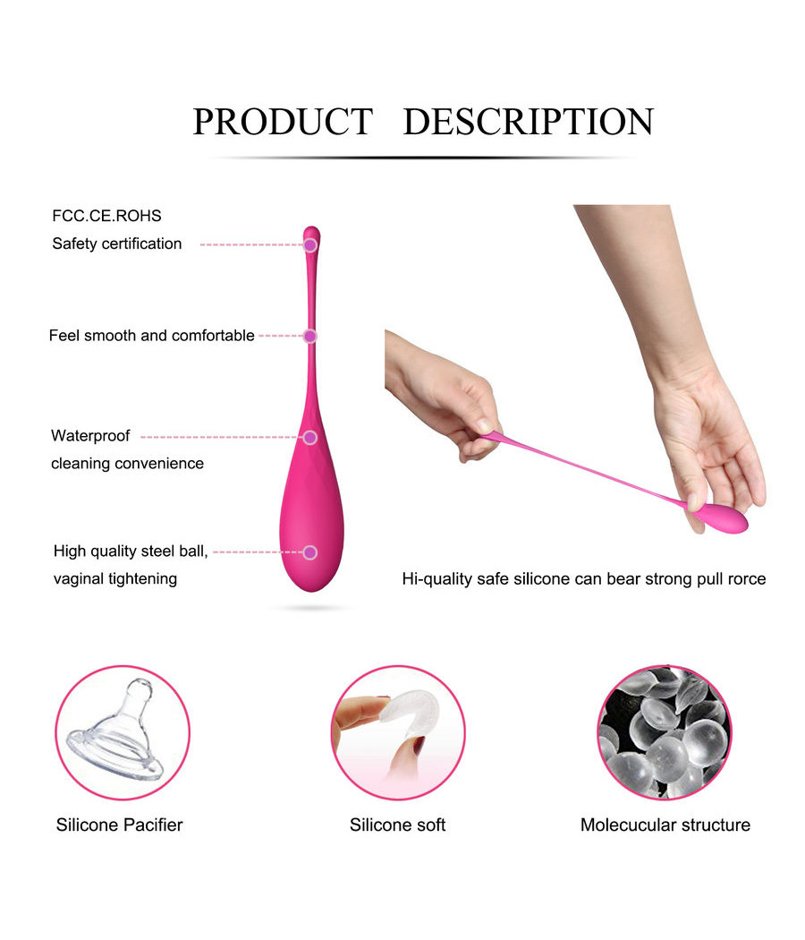 LESLIE - SET PER ALLENAMENTO MUSCOLI PELVICI  KEGEL FIT 6 PEZZI