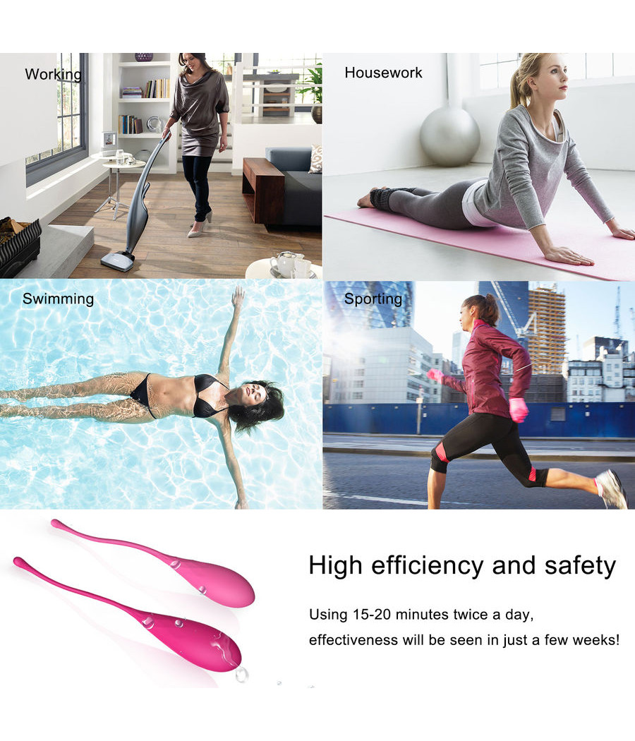 LESLIE - KEGEL FIT ENTREGADOR SUELO PELVICO 6 PESOS