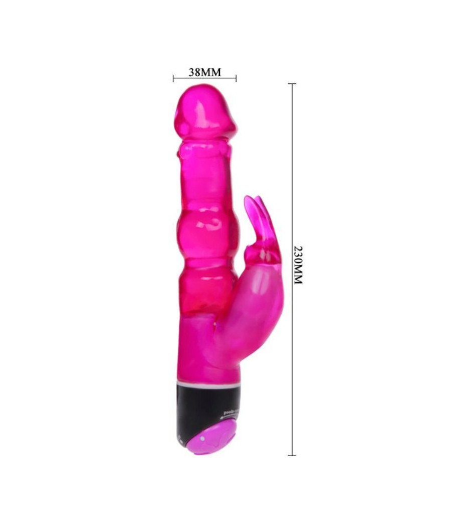 BAILE - ONDE DI PIACERE VIBRATORE FANTASY CON CONIGLIO LILLA 23 CM