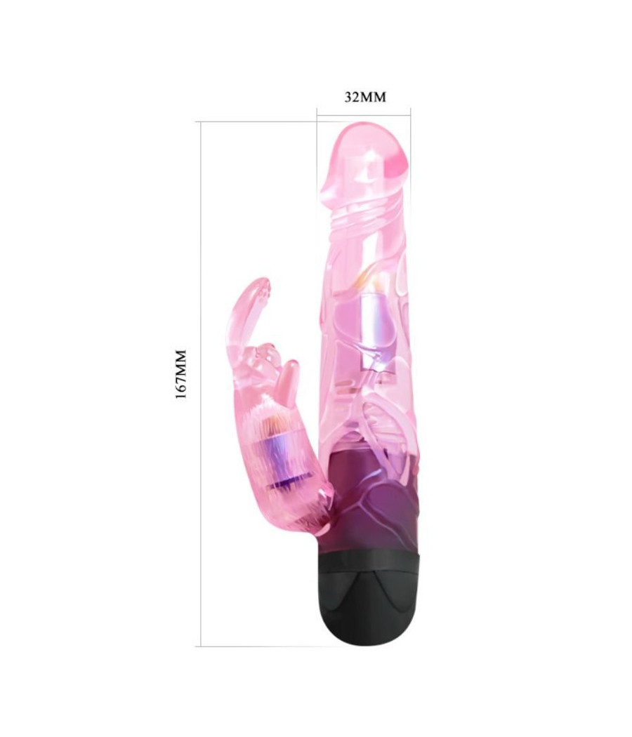 BAILE - GIVE YOU LOVER VIBRADOR CON RABBIT ROSA