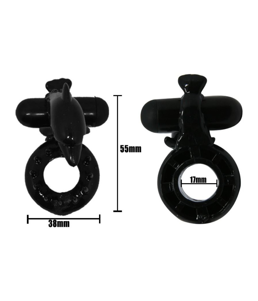 BAILE - ANNEAU DOUX AVEC STIMULATEUR CLITORIS DOLPHIN