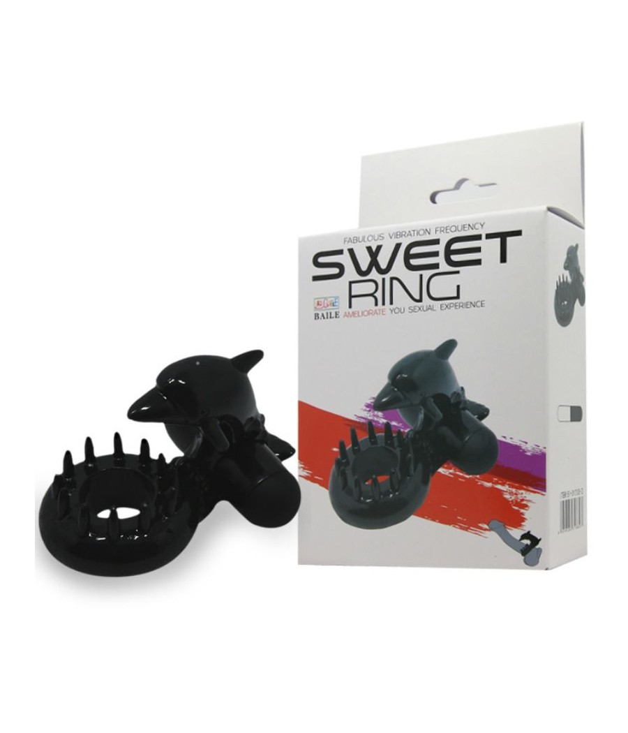 BAILE - SWEET RING ANELLO CON STIMOLATORE CLITORIDEO DELFINO