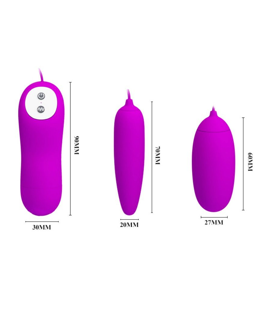 PRETTY LOVE - IRMA DOUBLE OEUF VIBRANT