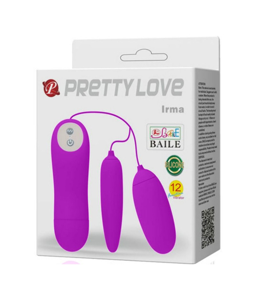 PRETTY LOVE - IRMA DOUBLE OEUF VIBRANT