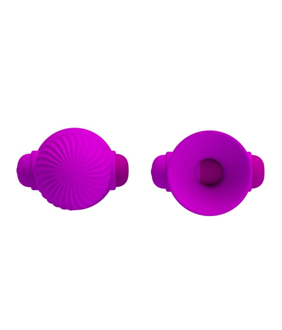 PRETTY LOVE - NIPPELSTIMULATOREN 12M LILA VIBRATION