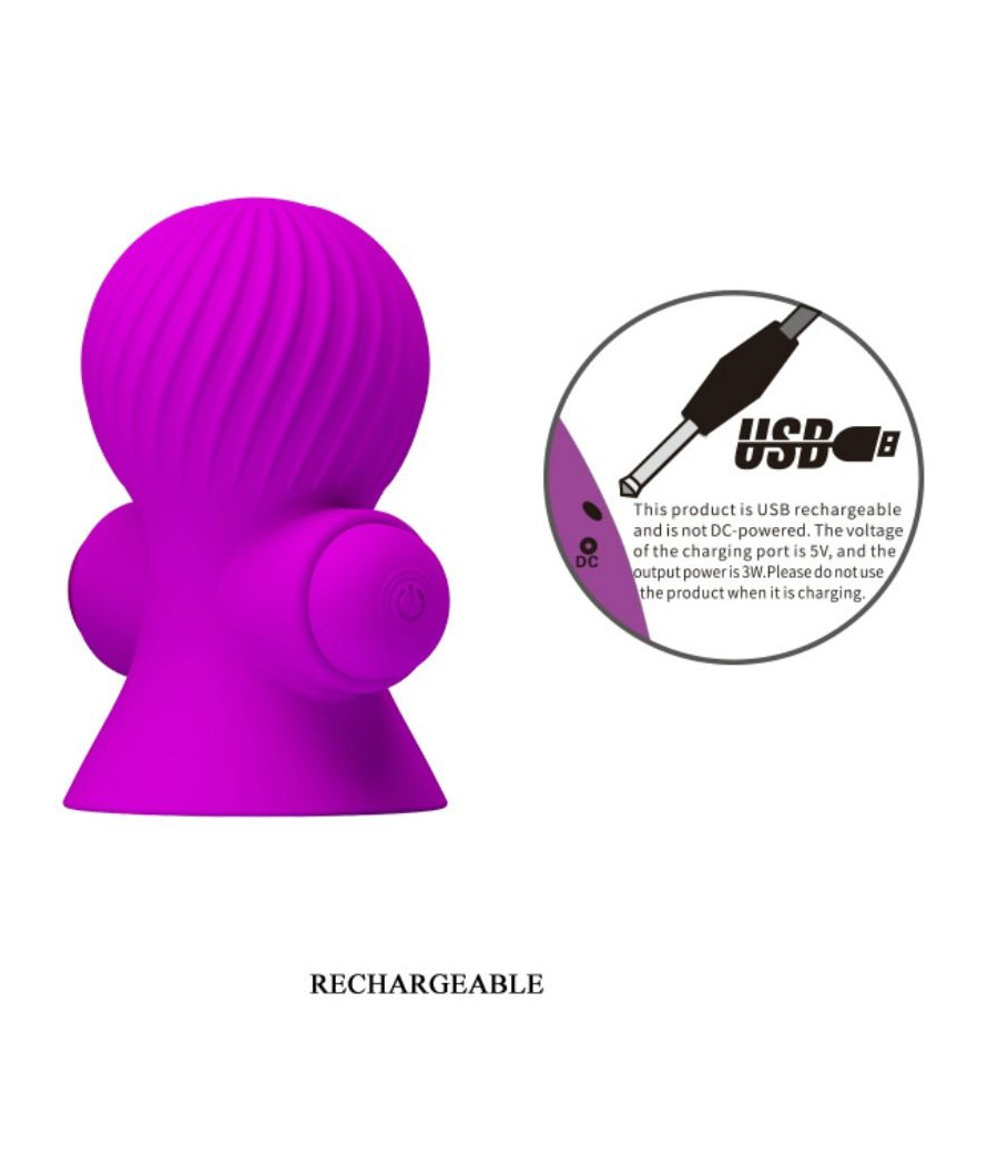 PRETTY LOVE - NIPPLE STIMULATORS 12M LILAC VIBRATION