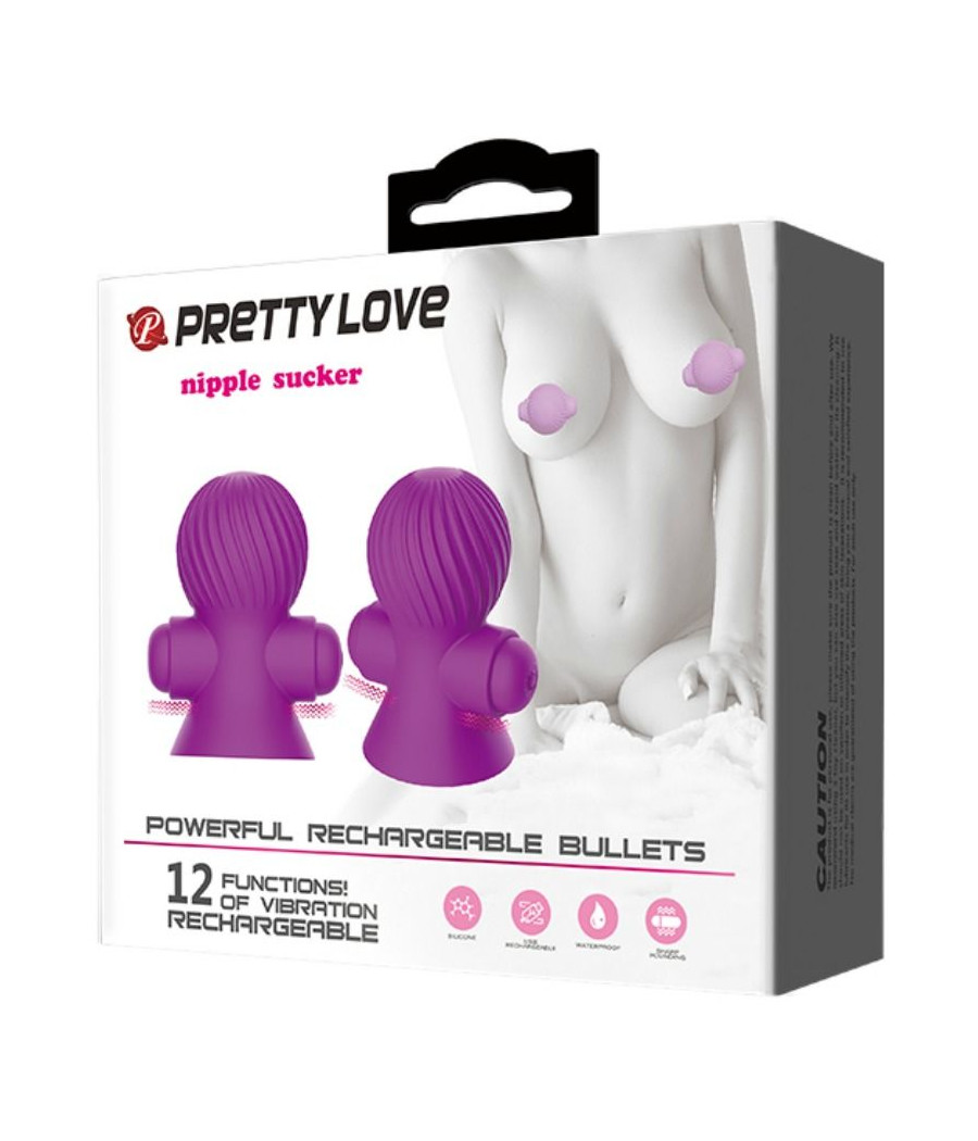 PRETTY LOVE - STIMOLATORE DEL CAPEZZOLO 12 MODALIT DI VIBRAZIONE LILLA
