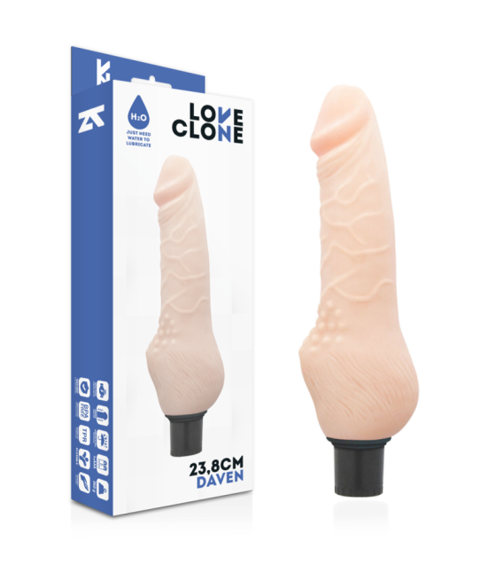 LOVECLONE - DAVEN SELF LUBRICATION REALISTIC 23.8 CM -O- 3.8 CM