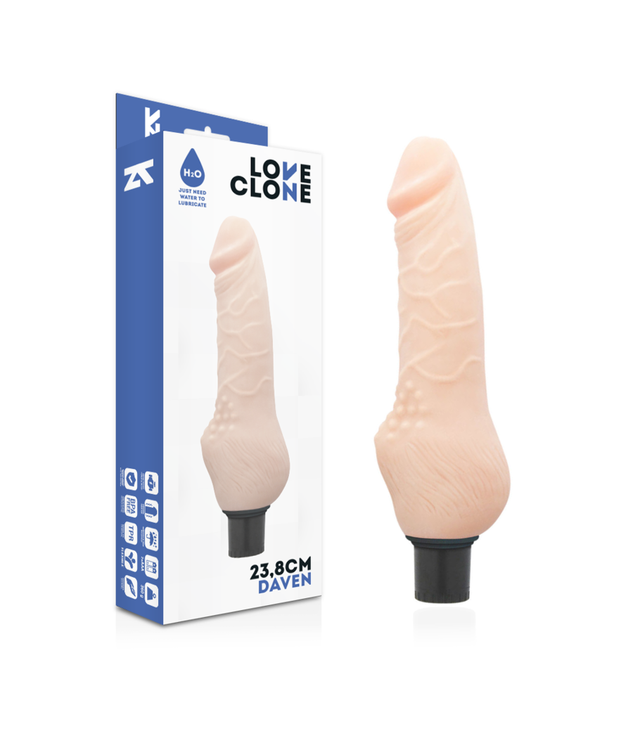 LOVECLONE - DAVEN AUTOLUBRIFICATION RÉALISTE 23.8 CM -O- 3.8 CM