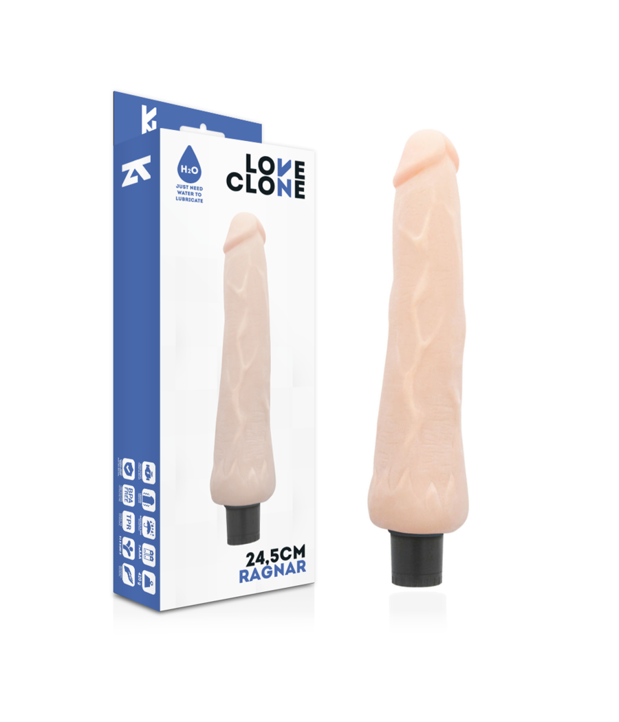 LOVECLONE - RAGNAR SELBSTSCHMIERENDER VIBRATOR 24.5 CM -O- 3.5 CM