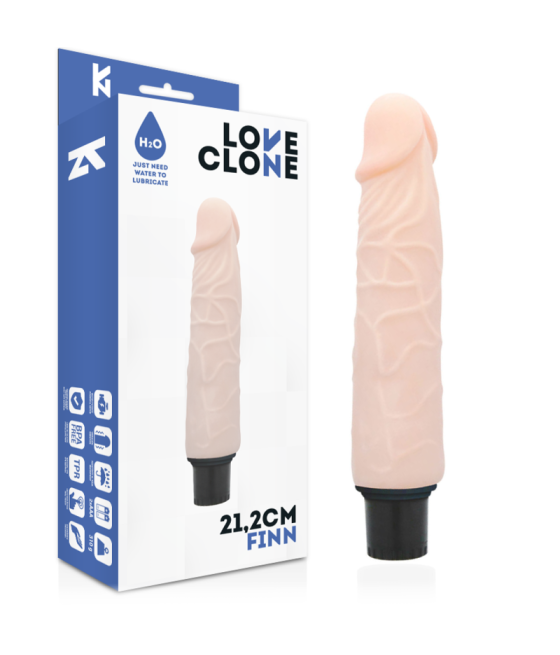 LOVECLONE - VIBRATORE AUTOLUBRIFICANTE FINN 21.2 CM -O- 3.8 CM