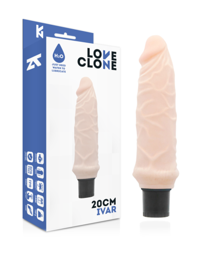 LOVECLONE - IVAR VIBRADOR REALÍSTICO SELF LUBRICATION 20 CM -O- 3.7 CM