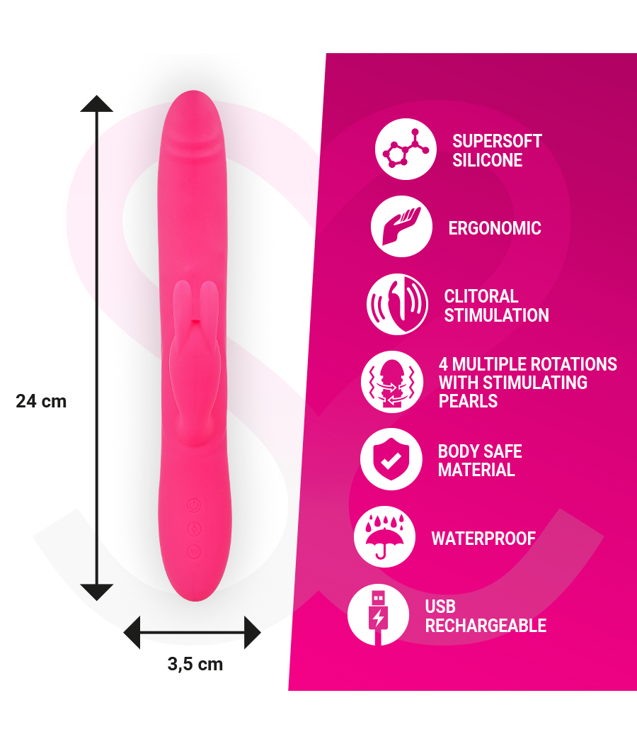 MORESSA - VIBRATEUR SOMER PREMIUM  ROTATIONS MULTIPLES