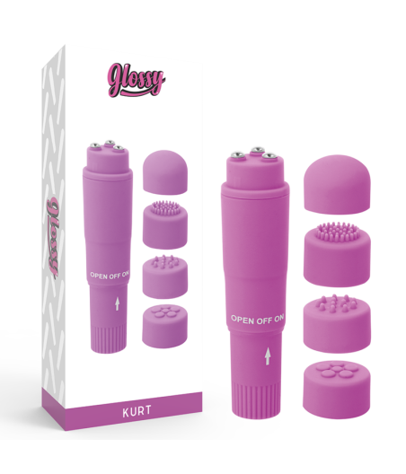GLOSSY - KURT POCKET MASSAGER PURPLE