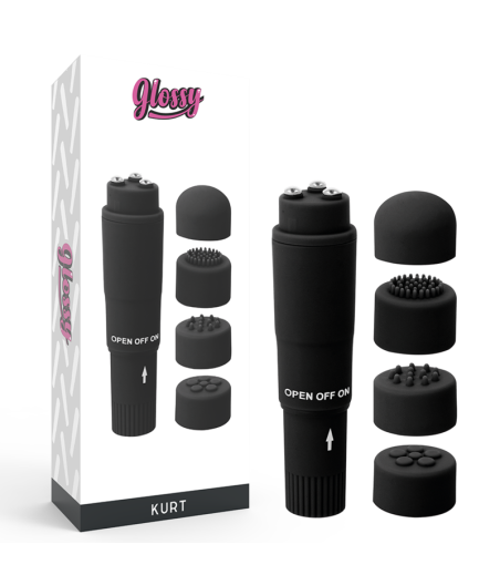 GLOSSY - POCKET  KURT MASAJEADOR NEGRO