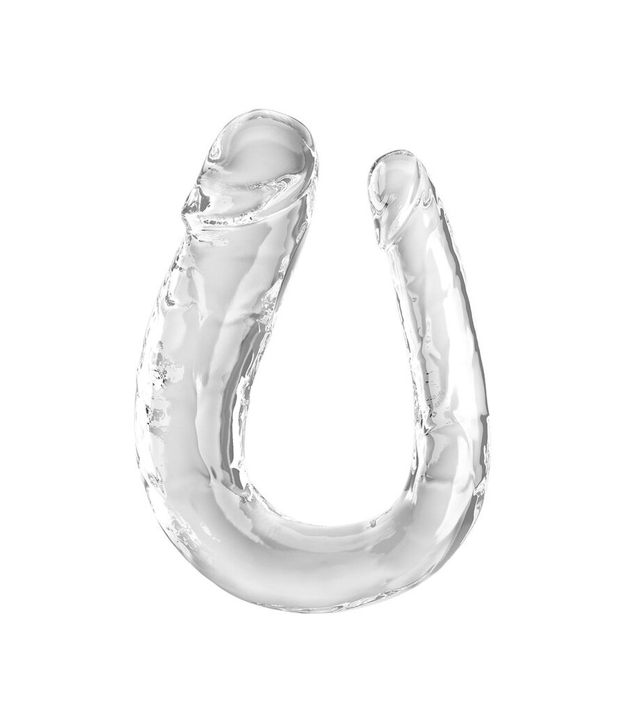 KING COCK - DOUBLE TROUBLE DOUBLE GODE 44 CM TRANSPARENT