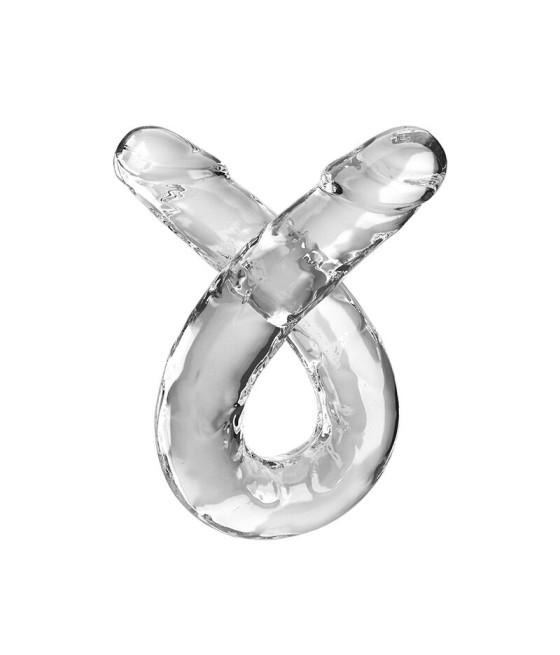 KING COCK - DOUBLE TROUBLE DOUBLE DILDO 46 CM CLEAR