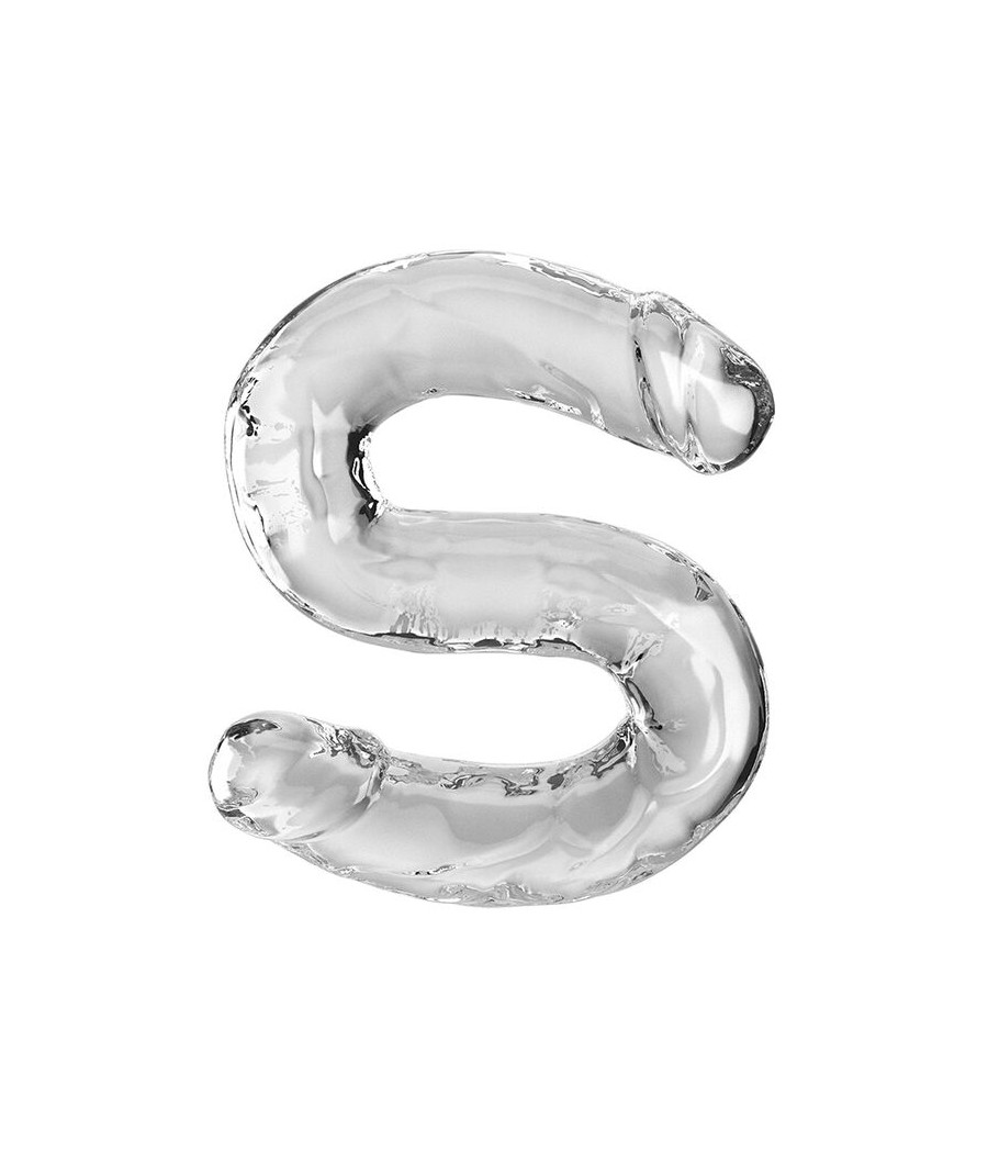 KING COCK - DOUBLE TROUBLE DILDO DOBLE 46 CM TRANSPARENTE