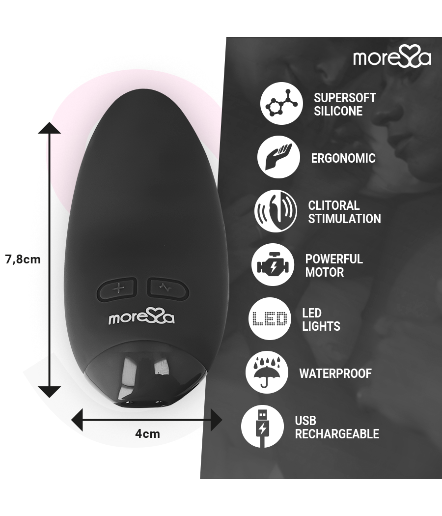 MORESSA - VIBRATEUR BLOSSOM NOIR