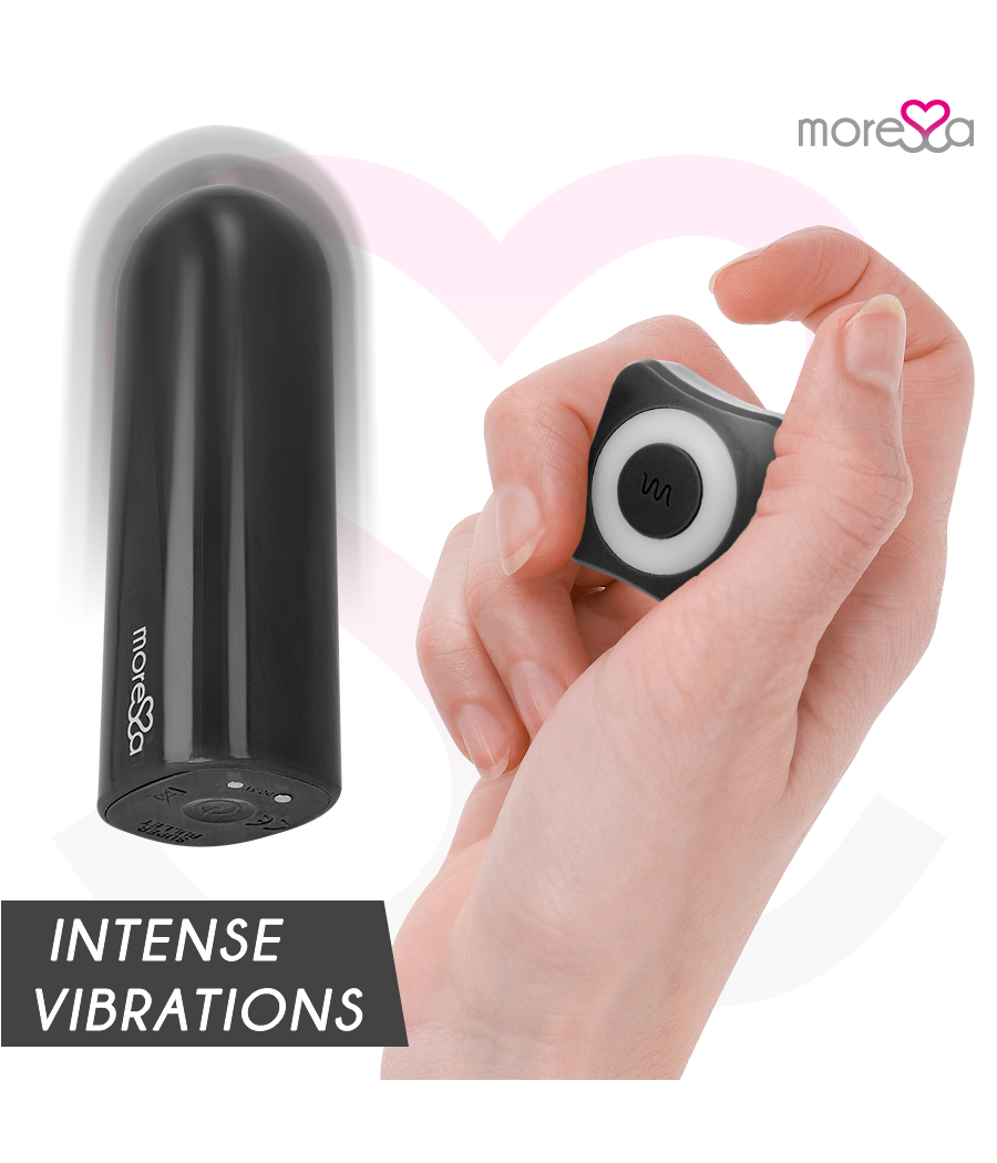 MORESSA - NIX POTENTE VIBRADOR MULTI JUEGOS CONTROL REMOTO NEGRO